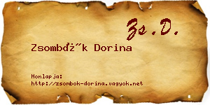 Zsombók Dorina névjegykártya